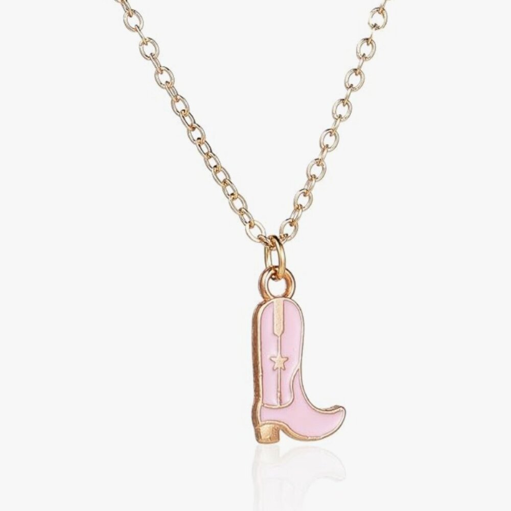 NEW! Cowboy Boot  Western Southwestern Charm Style Necklace